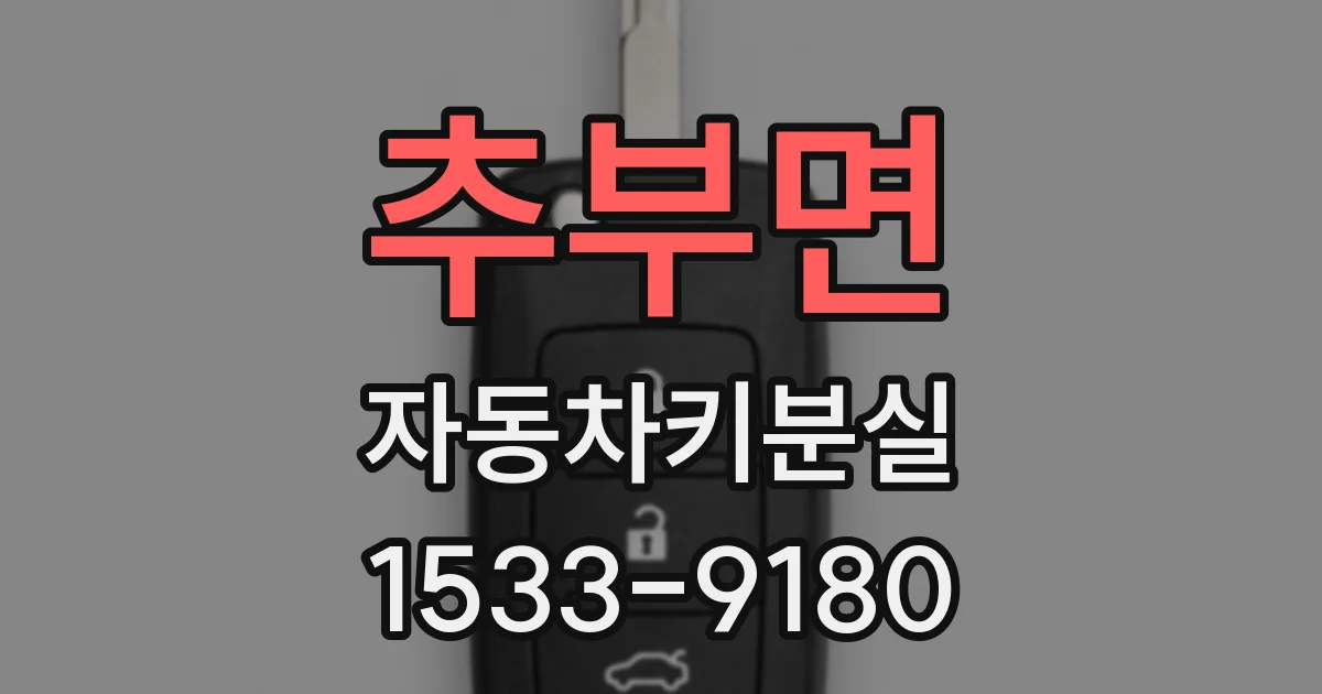 추부면 자동차키분실