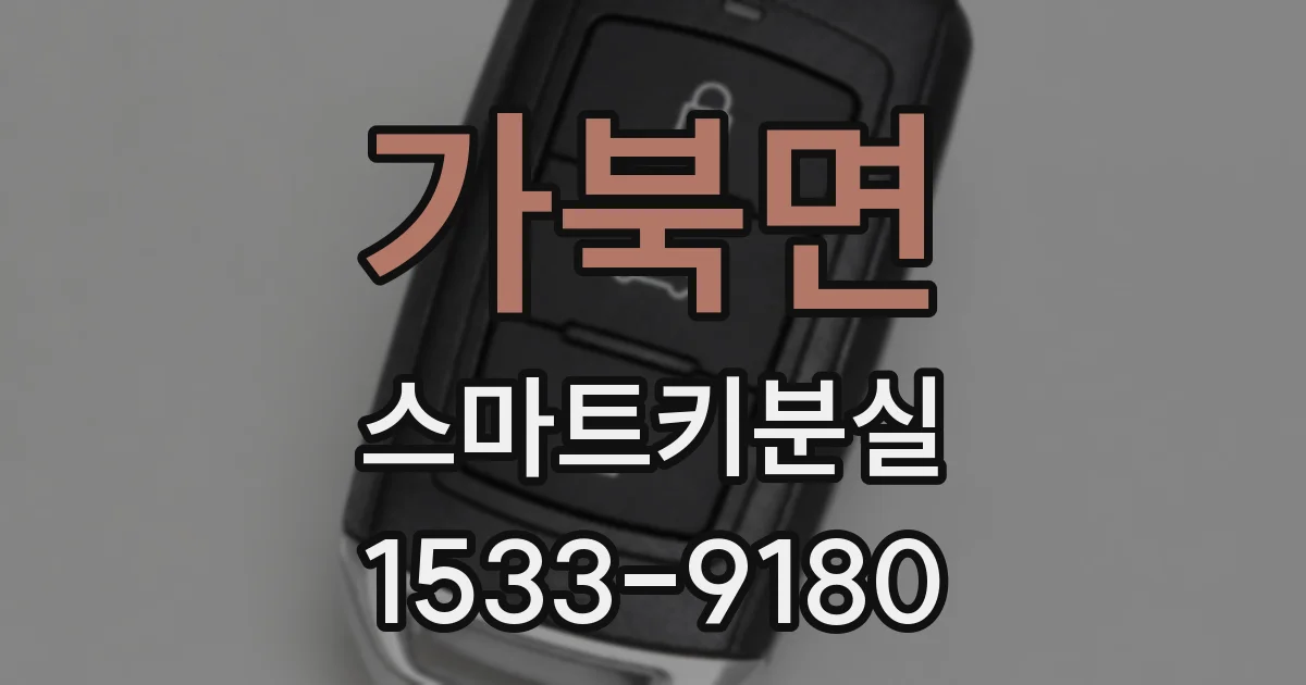 가북면 스마트키분실