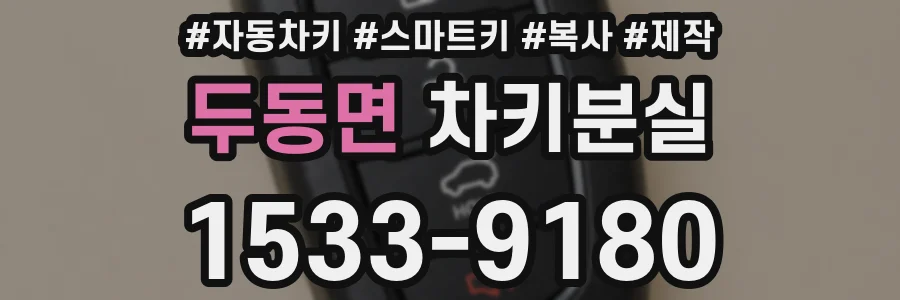 두동면 차키분실
