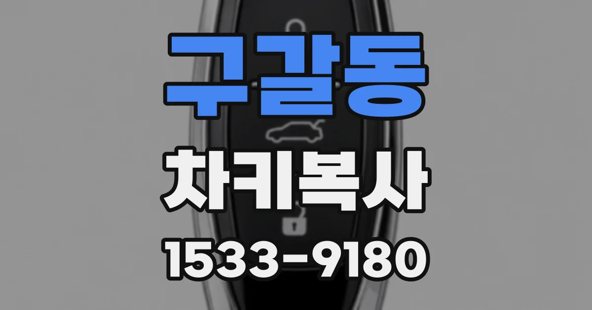 구갈동 차키복사