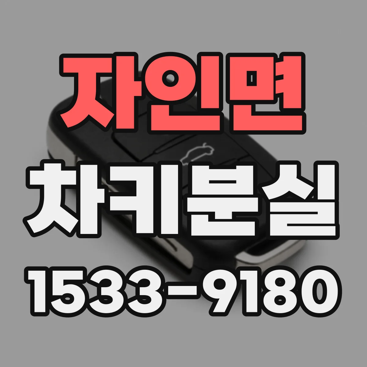 자인면 차키분실