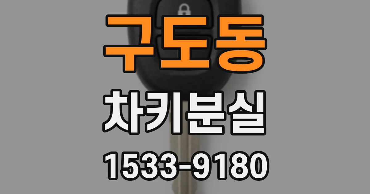 구도동 차키분실