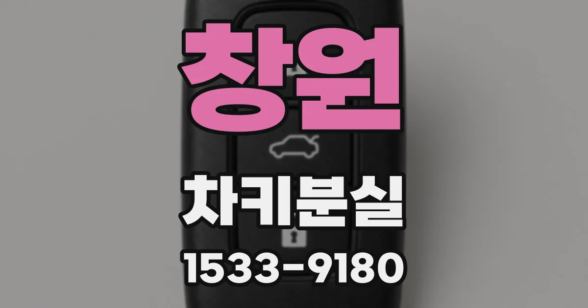 창원 차키분실