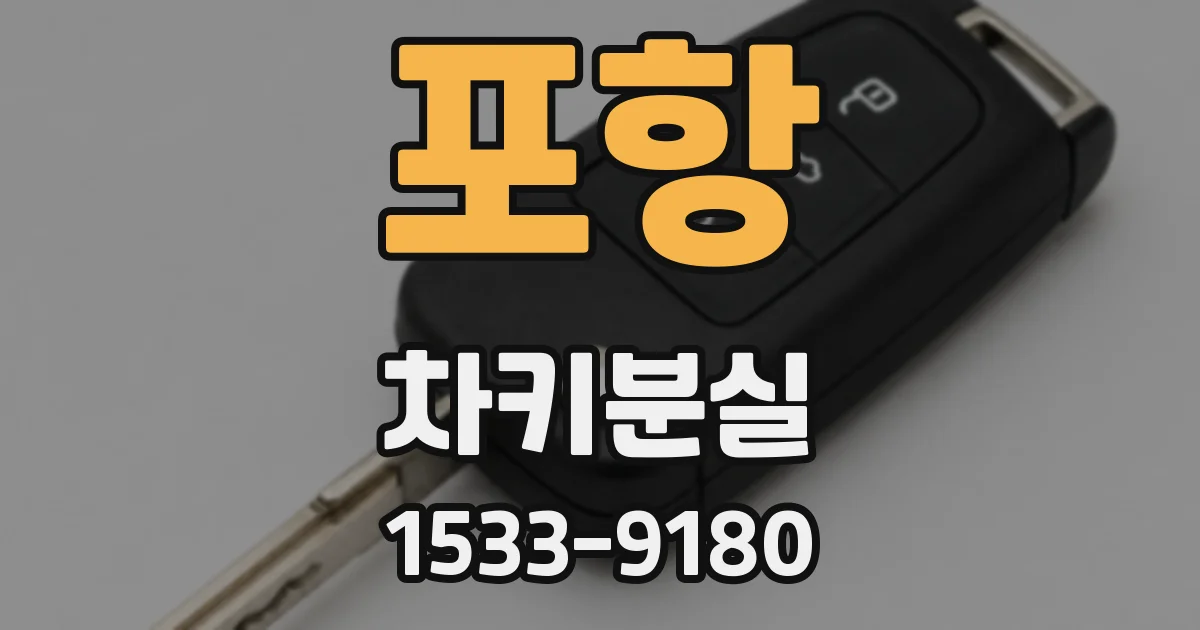 포항 차키분실