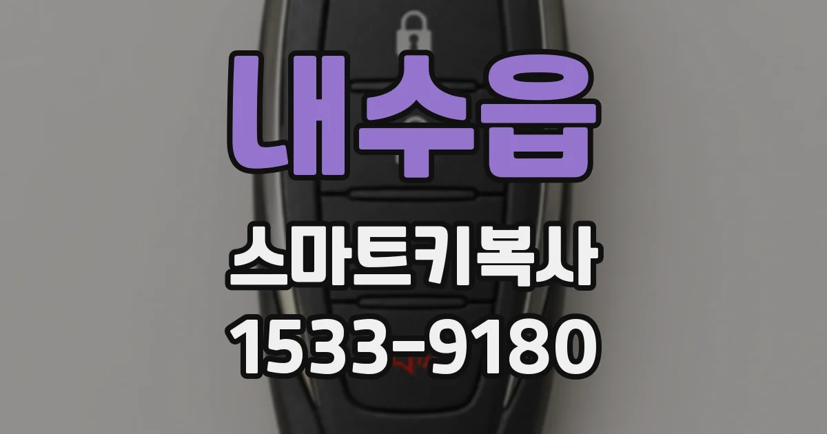 내수읍 스마트키복사