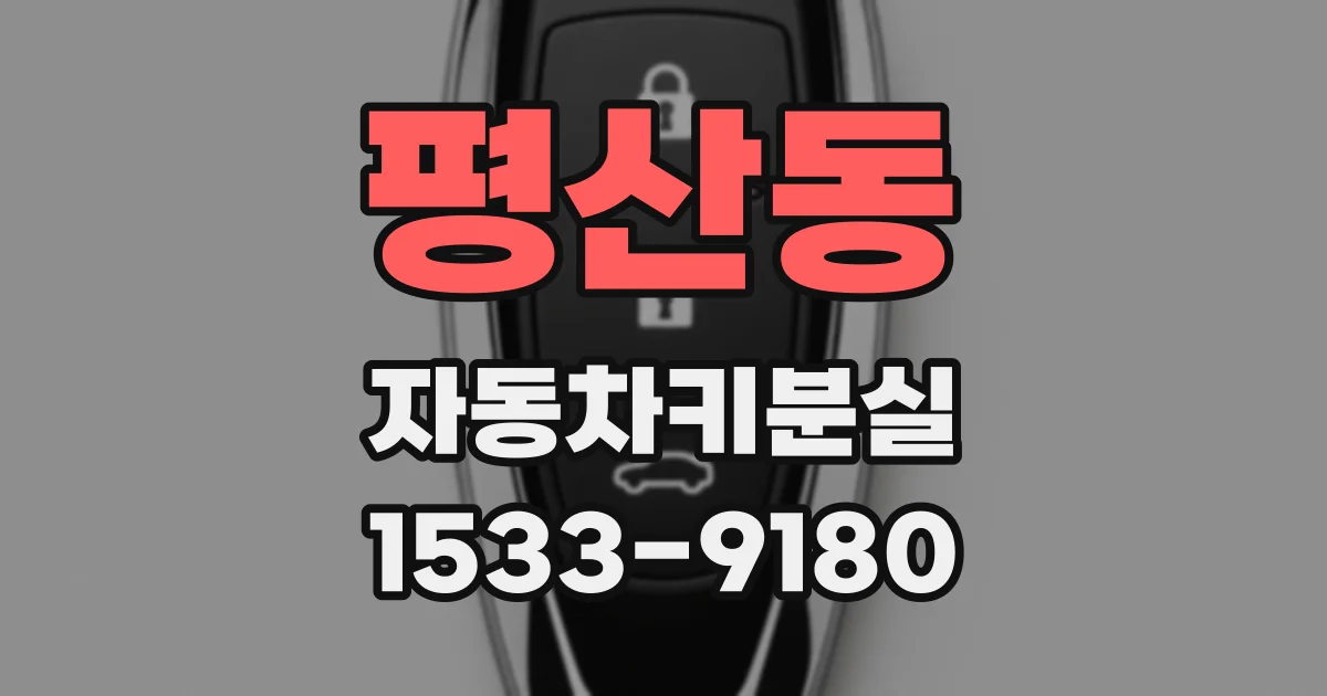 평산동 자동차키분실