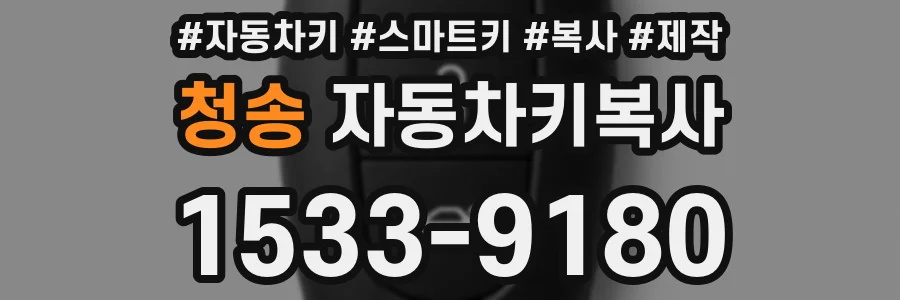 청송 자동차키복사