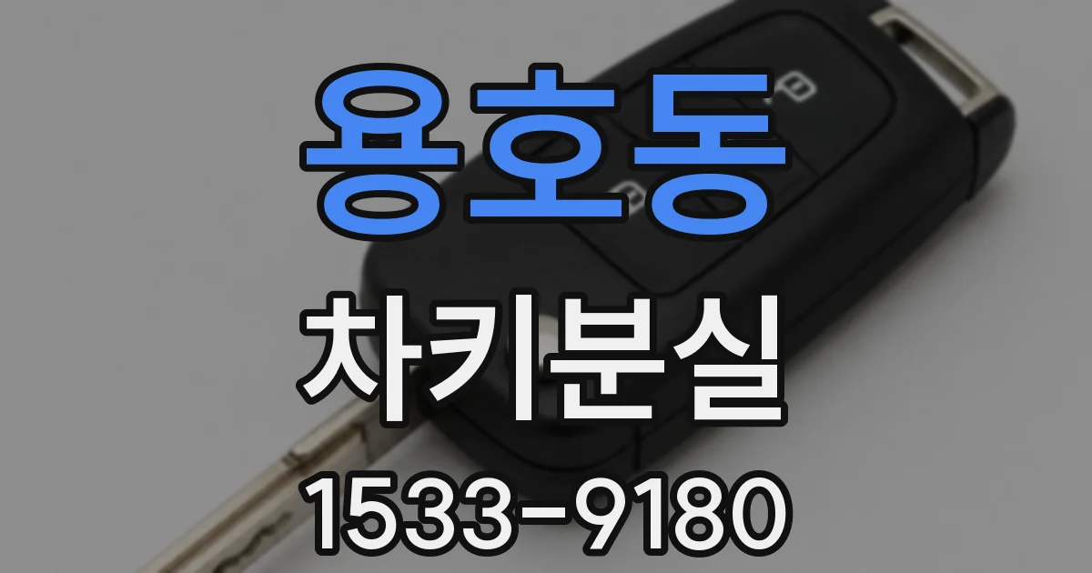용호동 차키분실