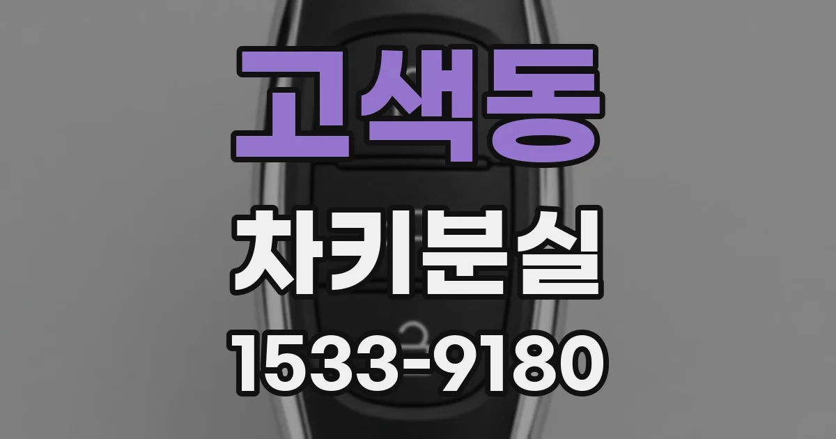 고색동 차키분실
