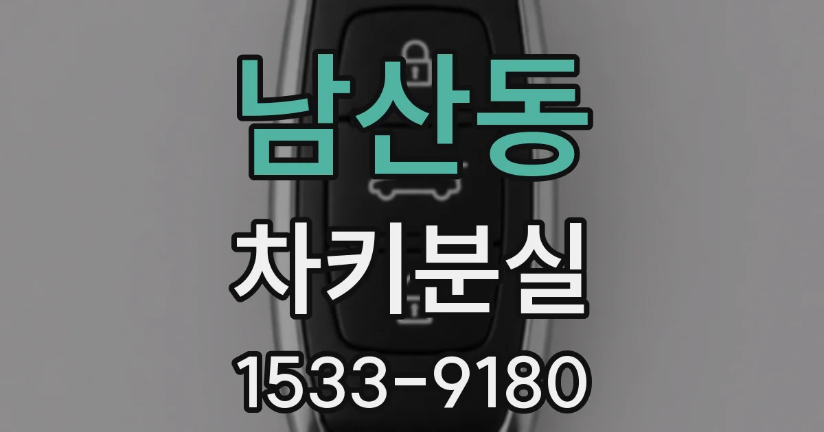 남산동 차키분실
