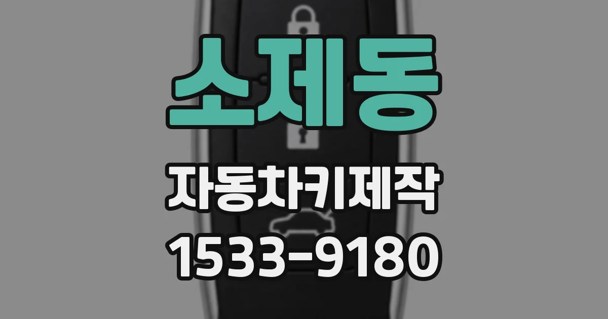 소제동 자동차키제작