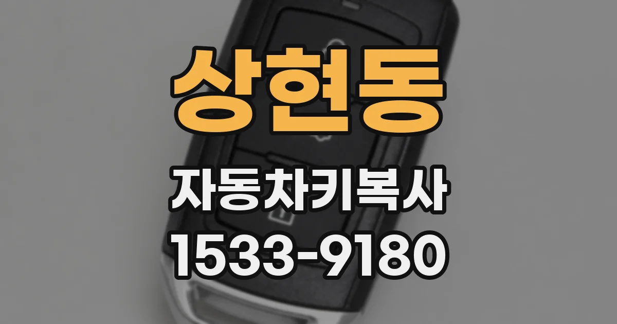 상현동 자동차키복사
