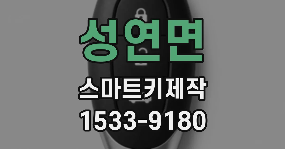 성연면 스마트키제작