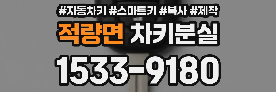 적량면 차키분실
