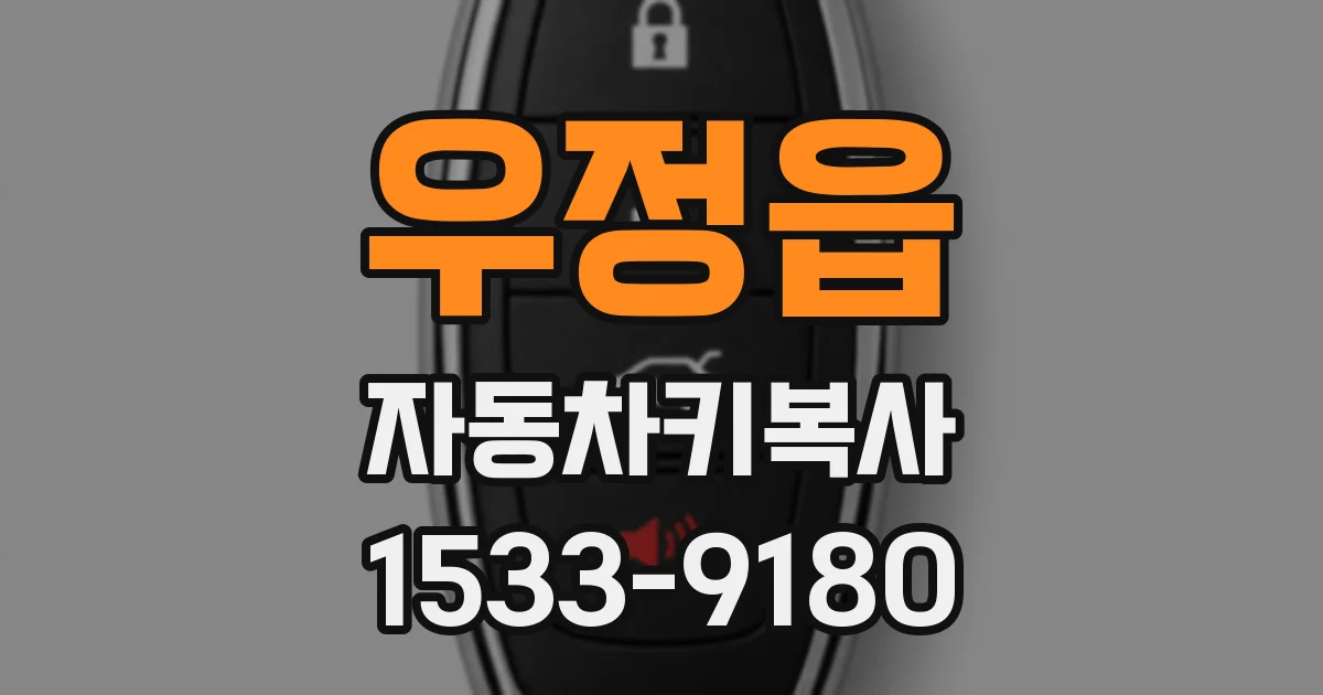 우정읍 자동차키복사