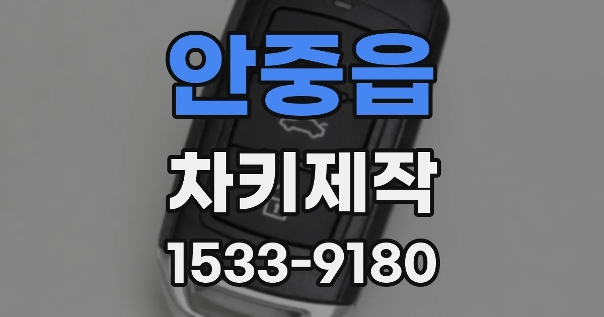안중읍 차키제작
