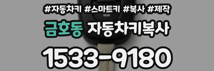 금호동 자동차키복사