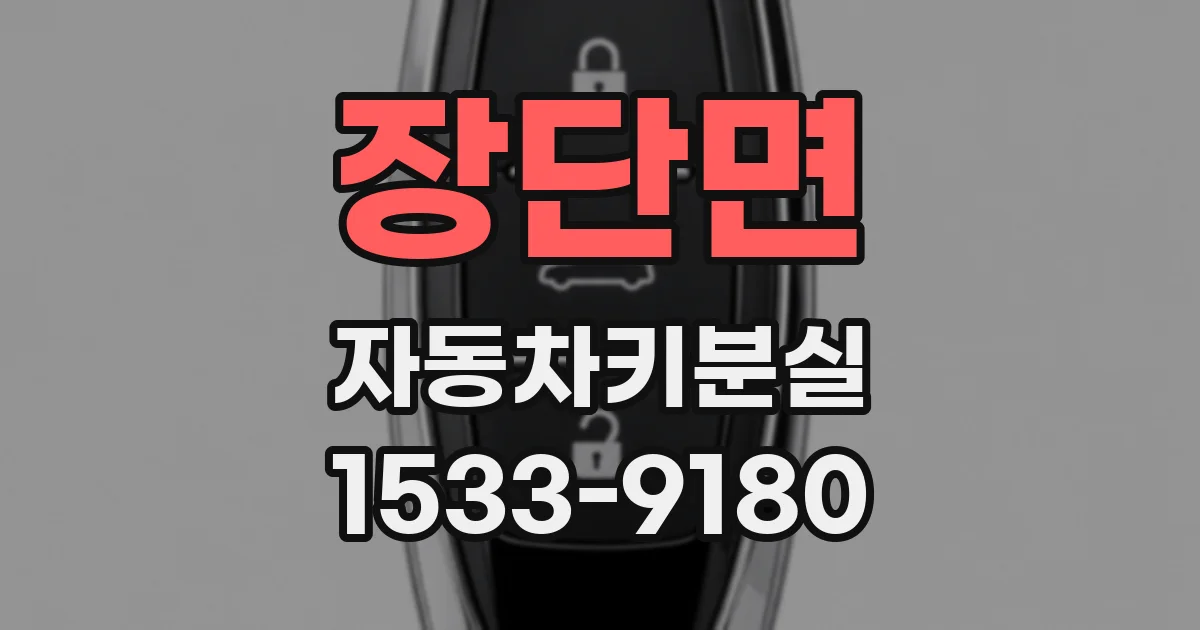 장단면 자동차키분실