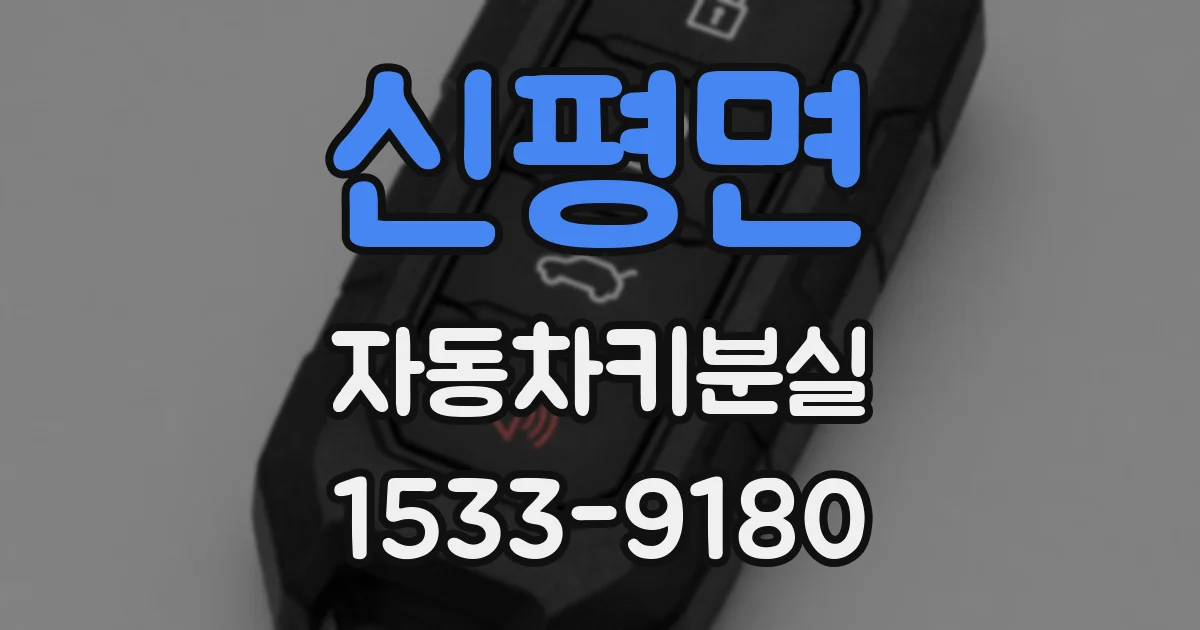 신평면 자동차키분실