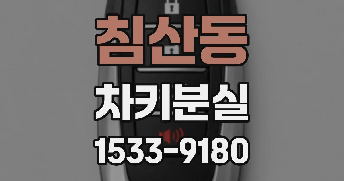 침산동 차키분실