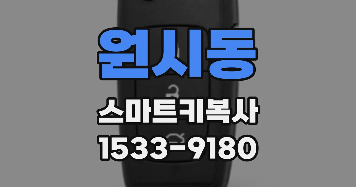 원시동 스마트키복사