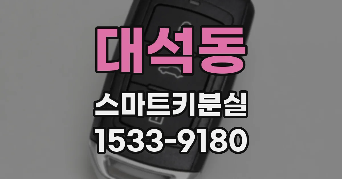 대석동 스마트키분실