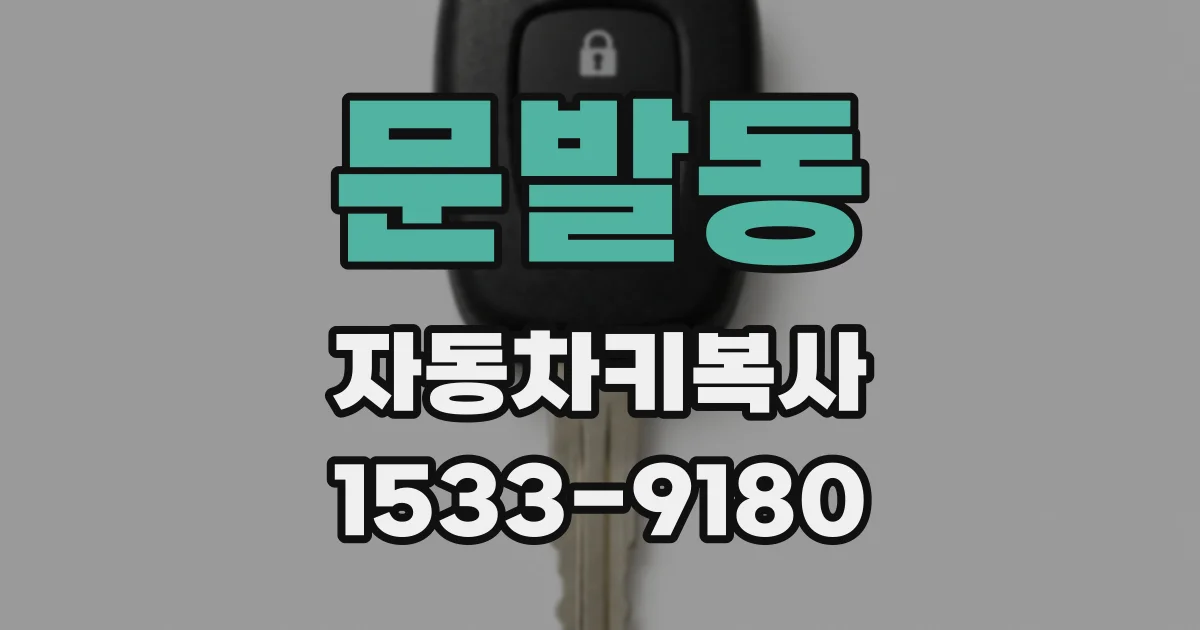 문발동 자동차키복사