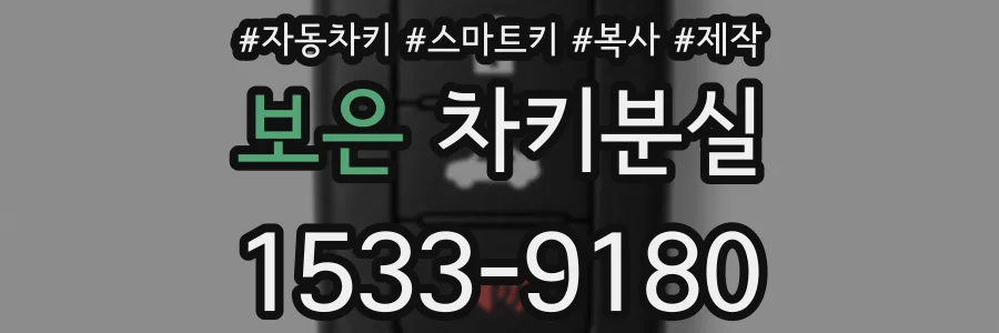 보은 차키분실