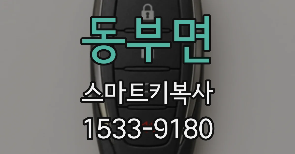 동부면 스마트키복사