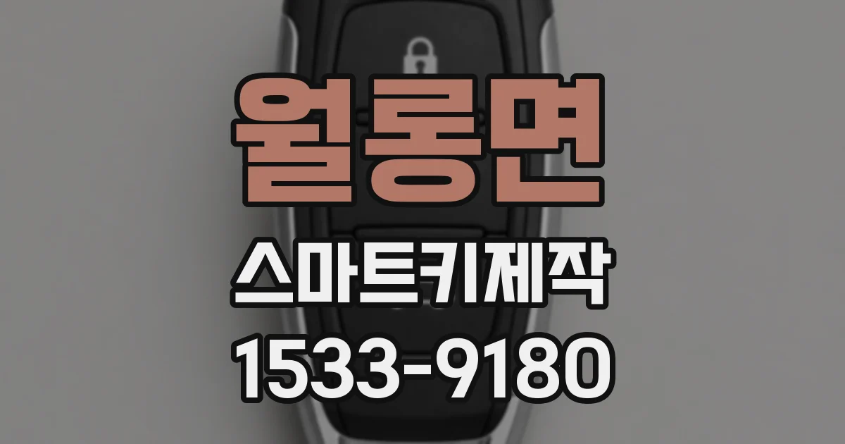 월롱면 스마트키제작