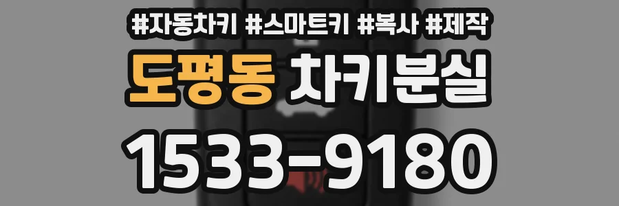 도평동 차키분실