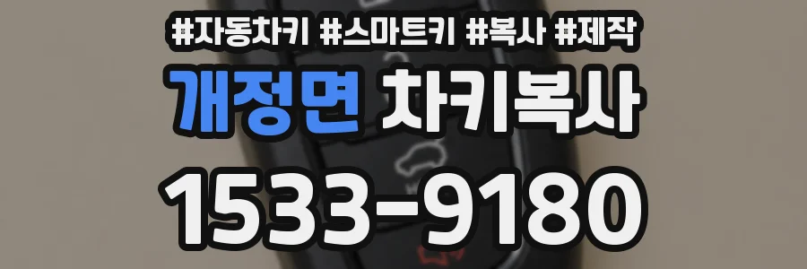 개정면 차키복사