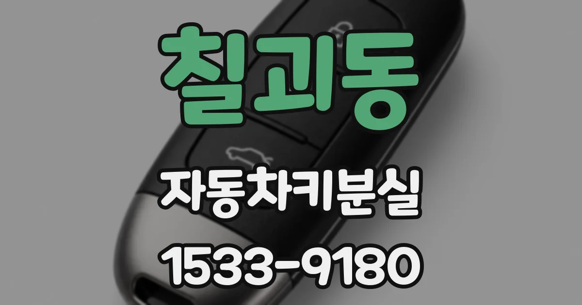 칠괴동 자동차키분실