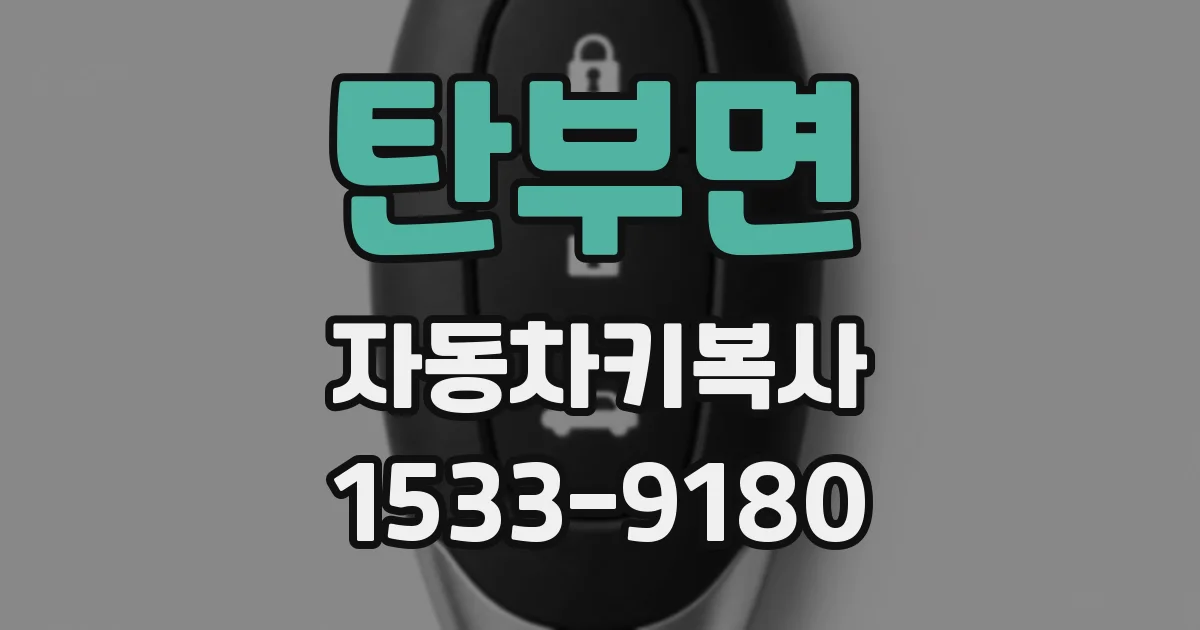 탄부면 자동차키복사