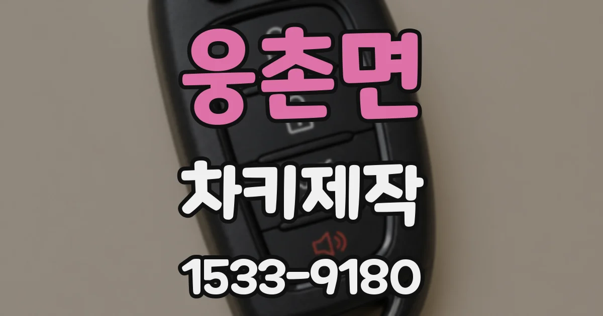 웅촌면 차키제작
