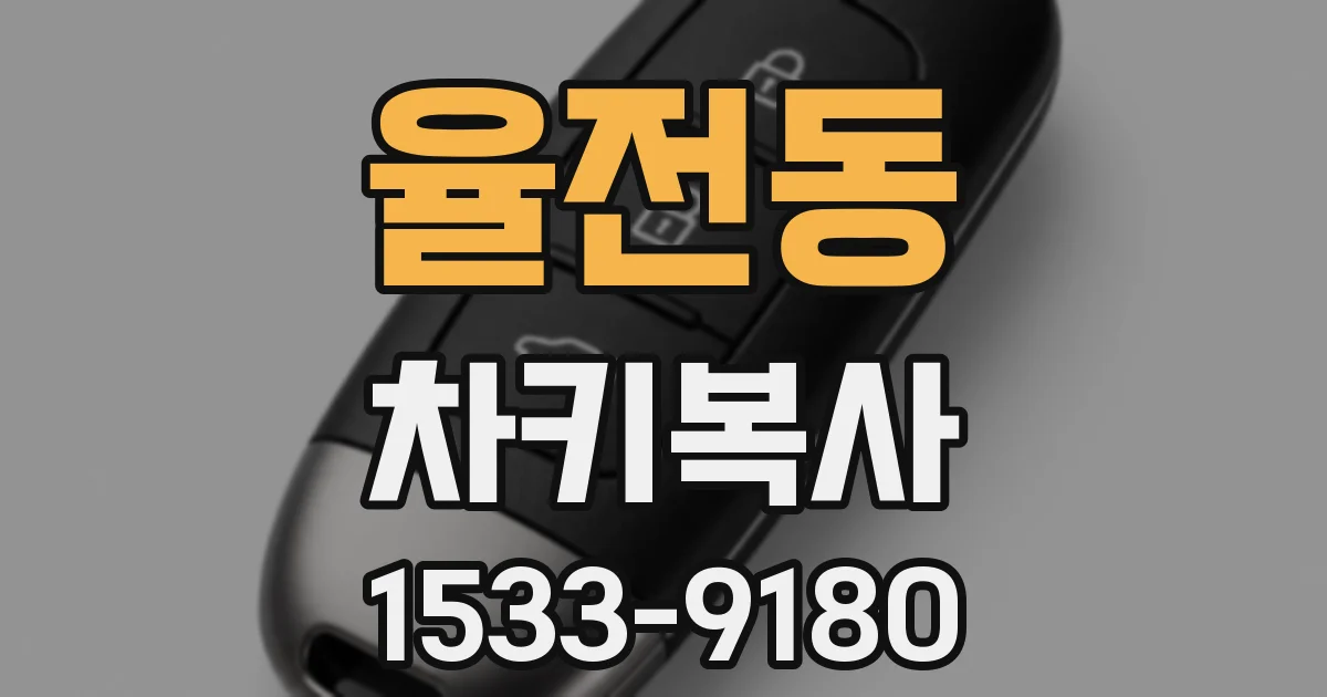 율전동 차키복사