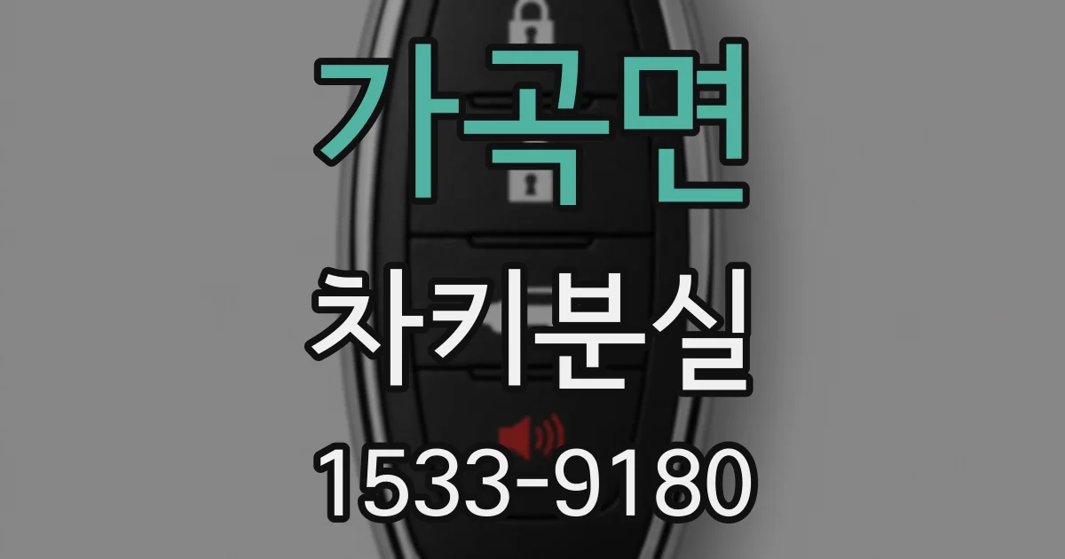 가곡면 차키분실