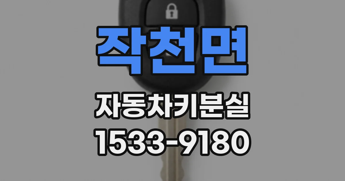 작천면 자동차키분실
