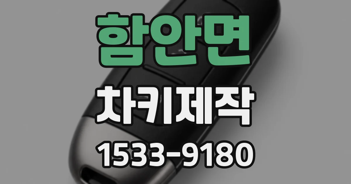 함안면 차키제작