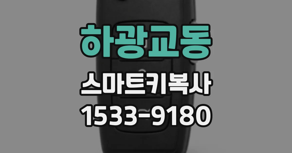 하광교동 스마트키복사