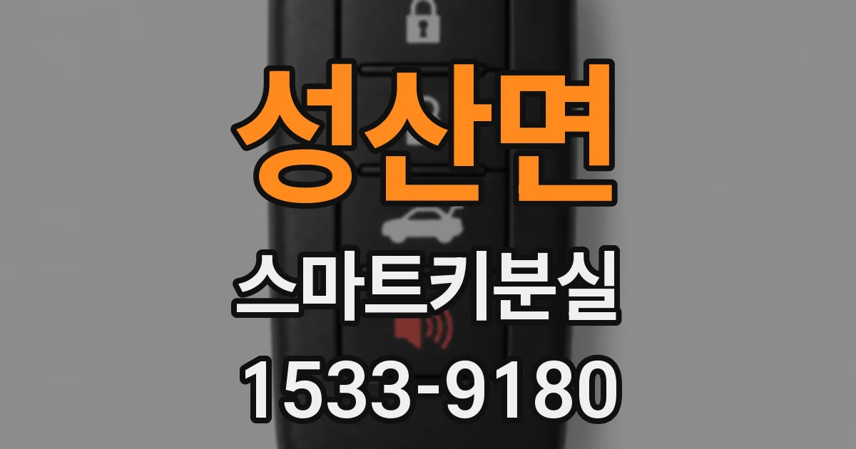 성산면 스마트키분실