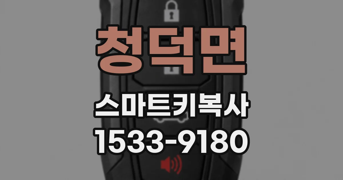 청덕면 스마트키복사