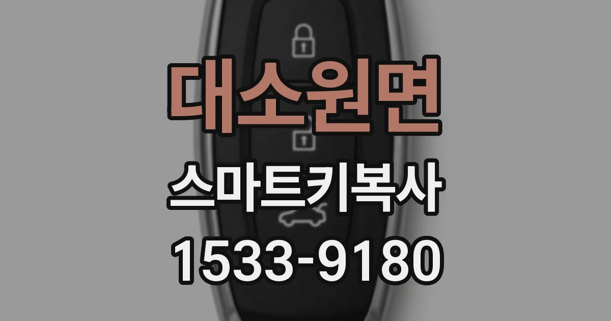 대소원면 스마트키복사