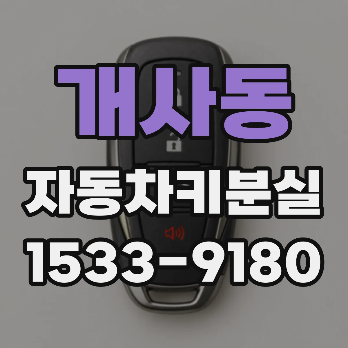 개사동 자동차키분실
