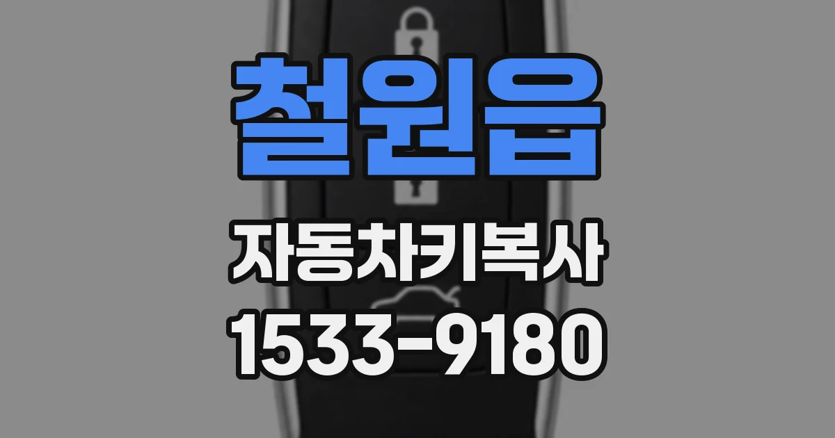 철원읍 자동차키복사