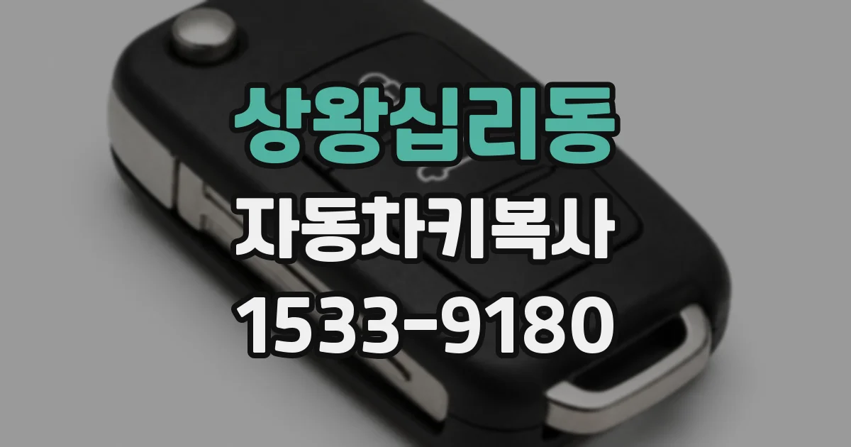 상왕십리동 자동차키복사