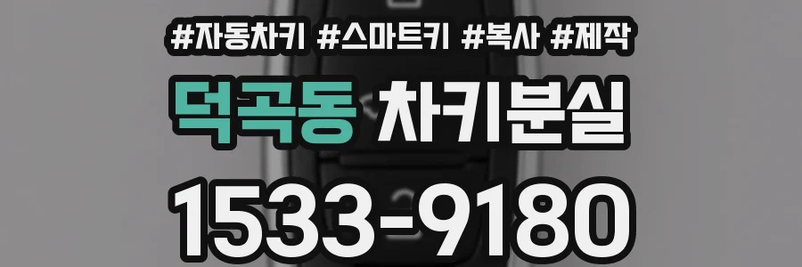 덕곡동 차키분실