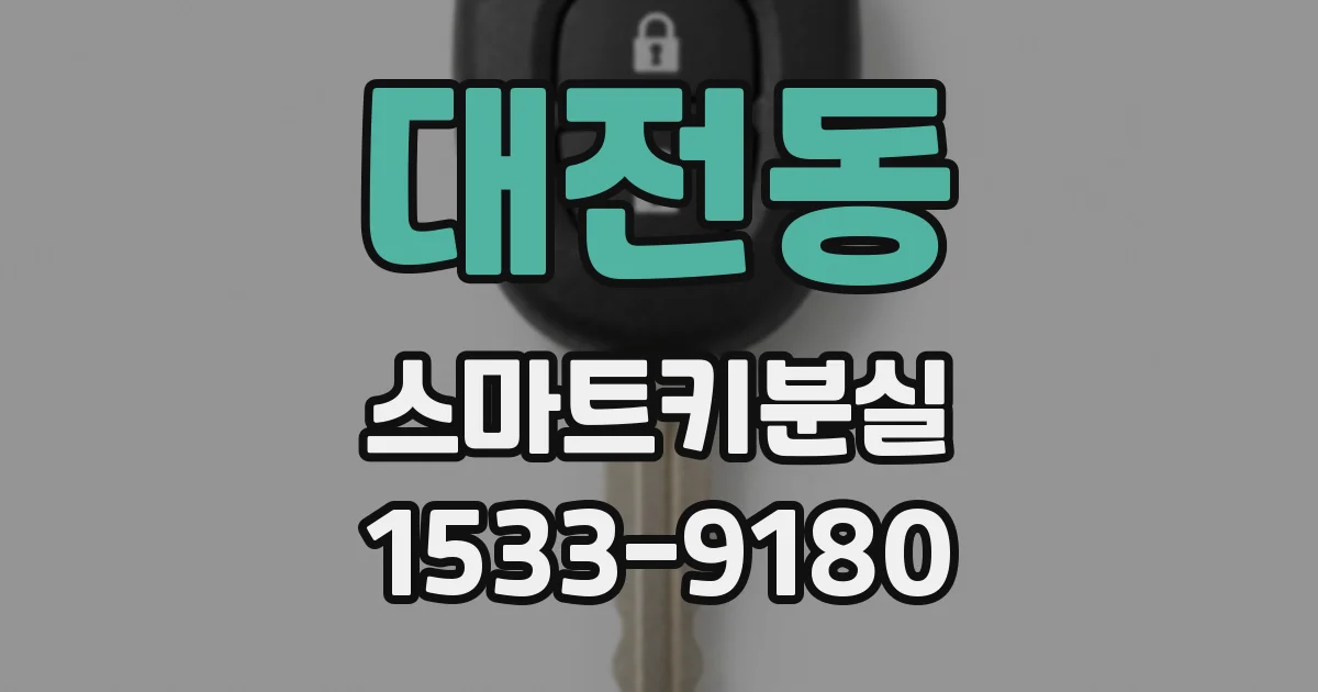 대전동 스마트키분실