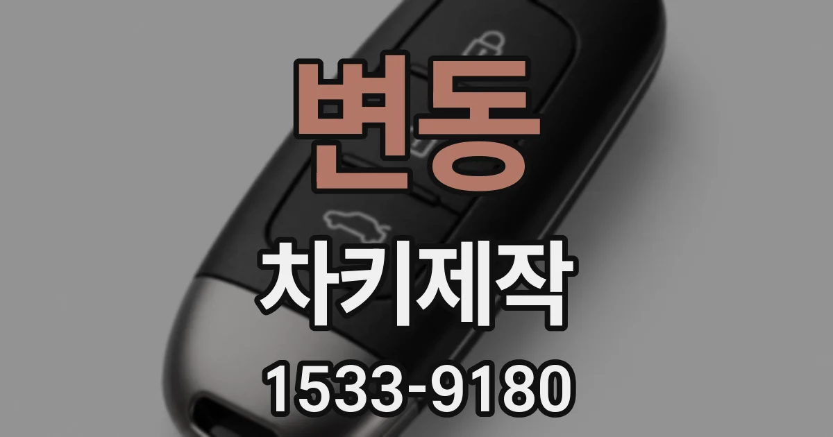 변동 차키제작