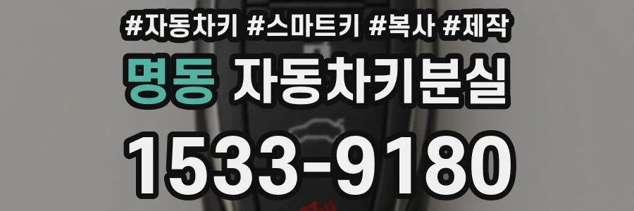 명동 자동차키분실